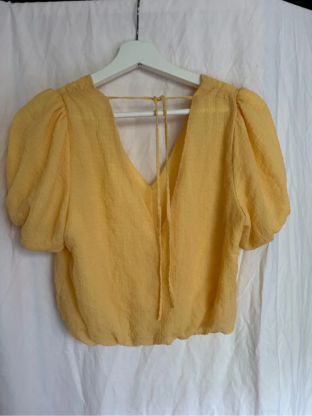 ASTR The Label Puff Sleeve Blouse Size S Chic Summer Statement Boho Pastel